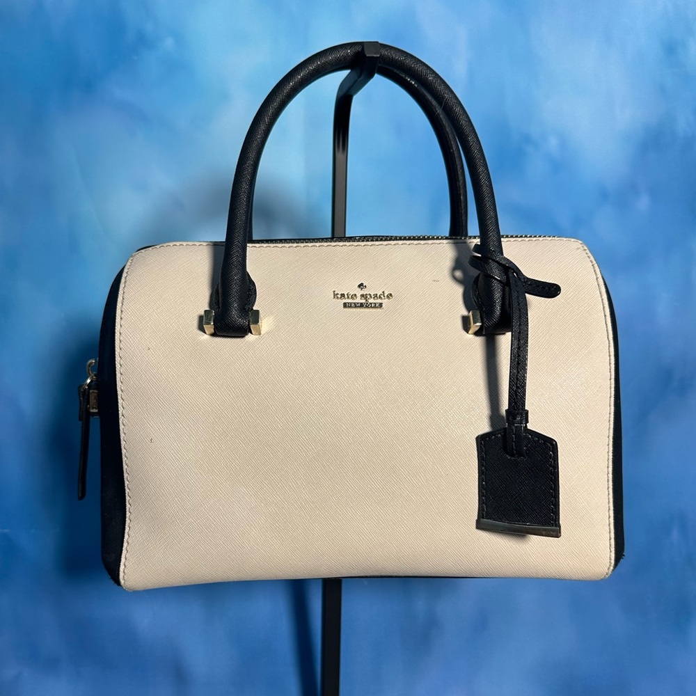 Kate Spade Black and Cream Satchel